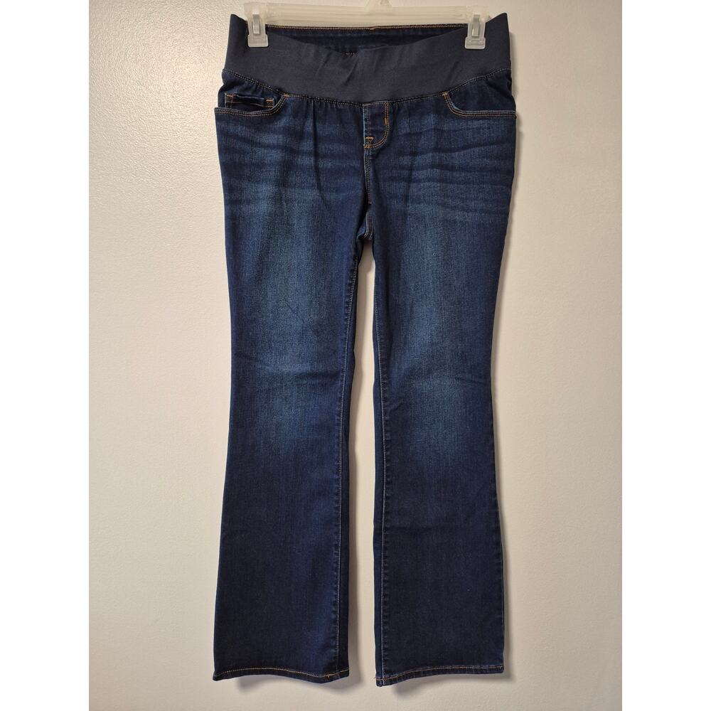 Old Navy Maternity Bootcut Jeans Womens Size 6 Short Blue Denim Dark Wash